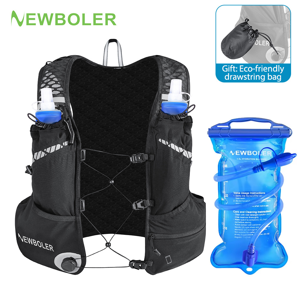 Running Gear Trail - 8L通気性ハイドレーションベストパック トレイルランニング マラソン サイクリングギア 軽量 ハイキング