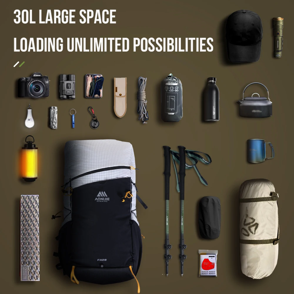 AONIJIE 2026 30L 超軽量ハイキングバックパッ - Running Gear Trail のレビューと価格