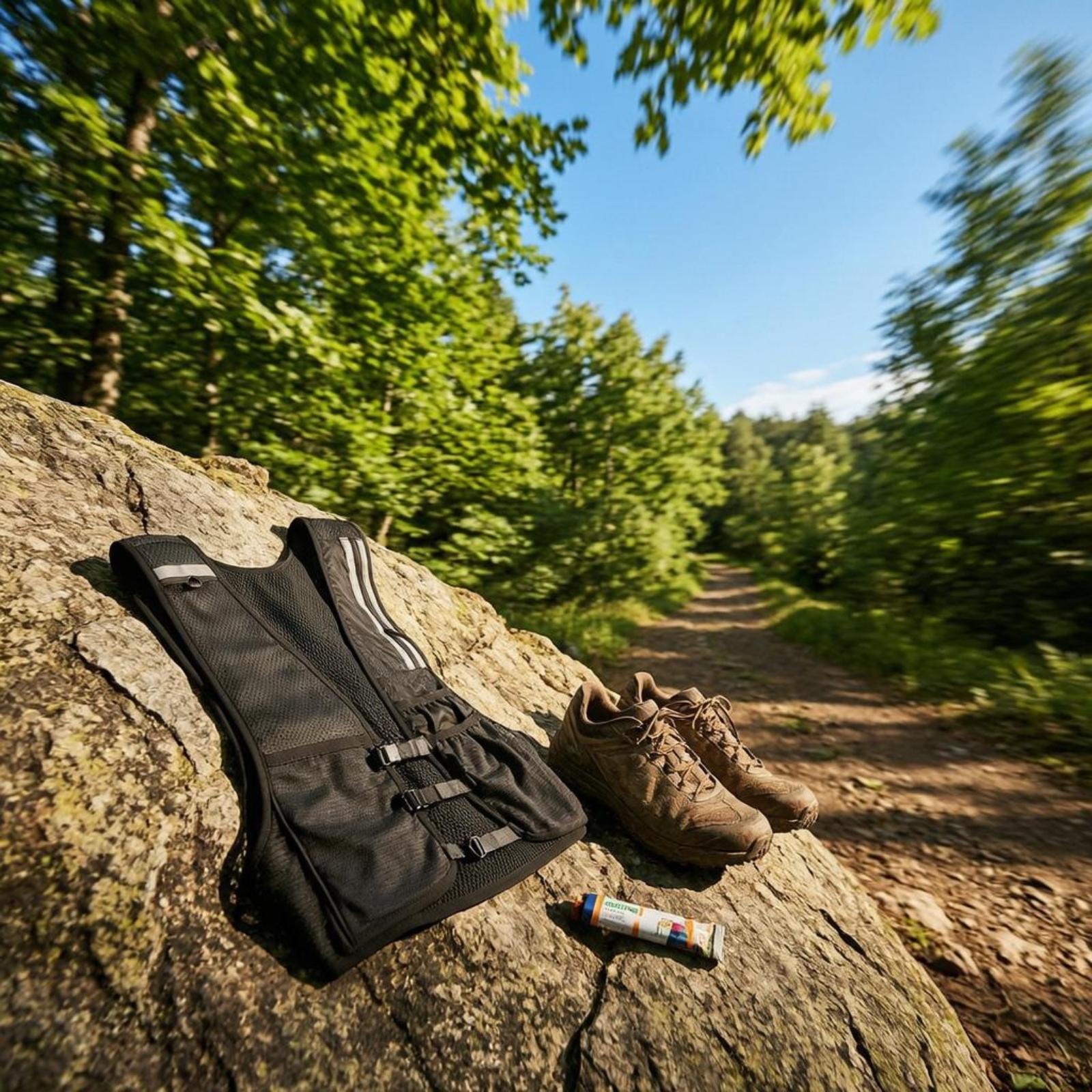 アウトドアランニングベスト、バックパッキングギアに最適、調節 - Running Gear Trail のレビューと価格