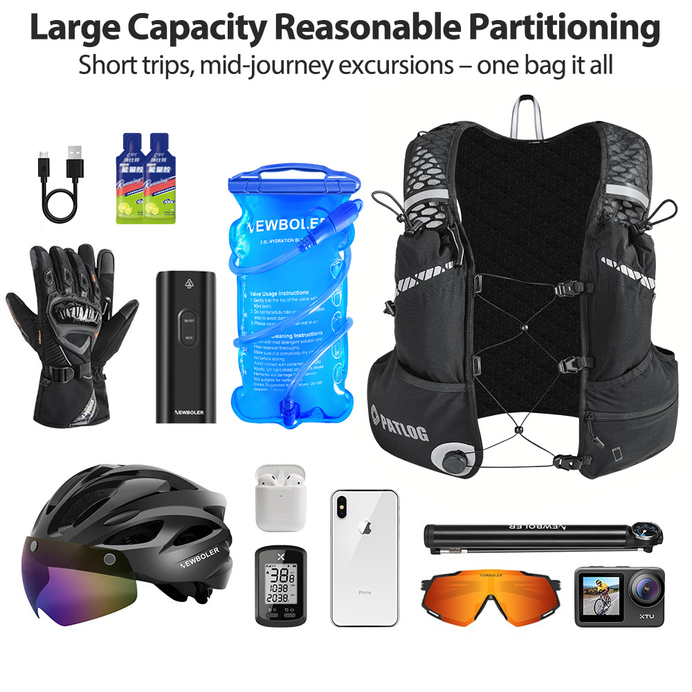 8L通気性ハイドレーションベストパック トレイルランニング  - Running Gear Trail のレビューと価格